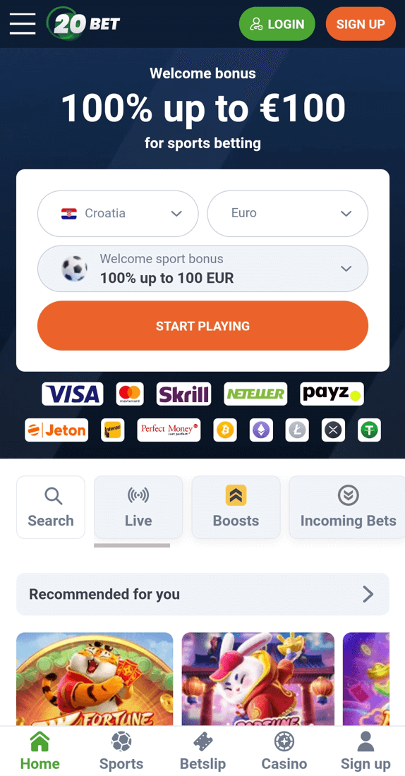 20bet mobilni app