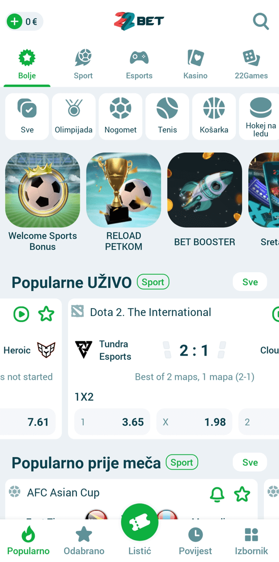 22bet web mobile